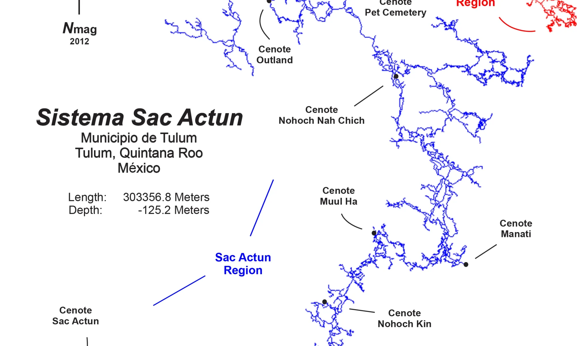 Sac Actun-Dos Ojos general map